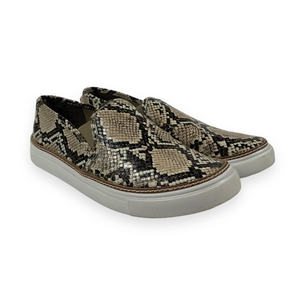 Steve Madden Faux Snakeskin Slip On Sneakers